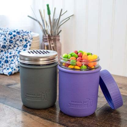 Silicone Sleeve for Wide Mouth Pint 16oz Mason Jars