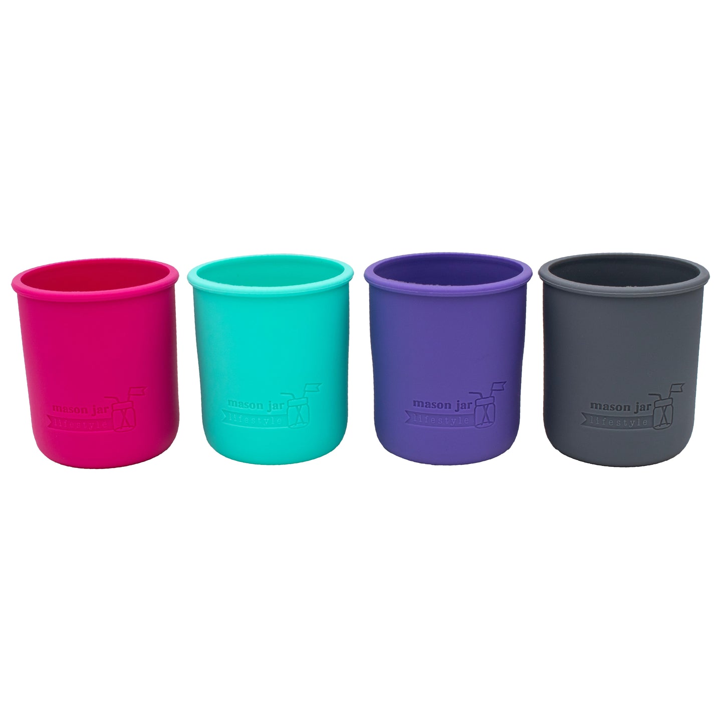 Silicone Sleeve for Wide Mouth Pint 16oz Mason Jars