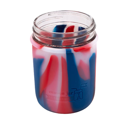 Silicone Sleeve for Wide Mouth Pint 16oz Mason Jars