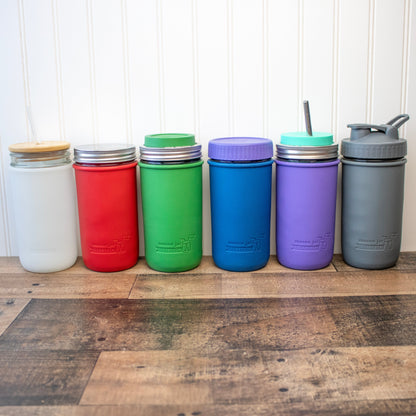 Silicone Sleeve for Pint & Half 24oz Mason Jars
