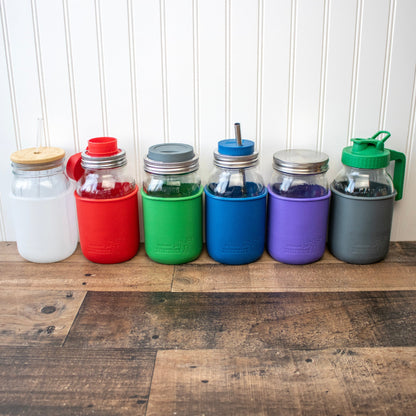 Silicone Sleeve for Quart 32oz Mason Jars