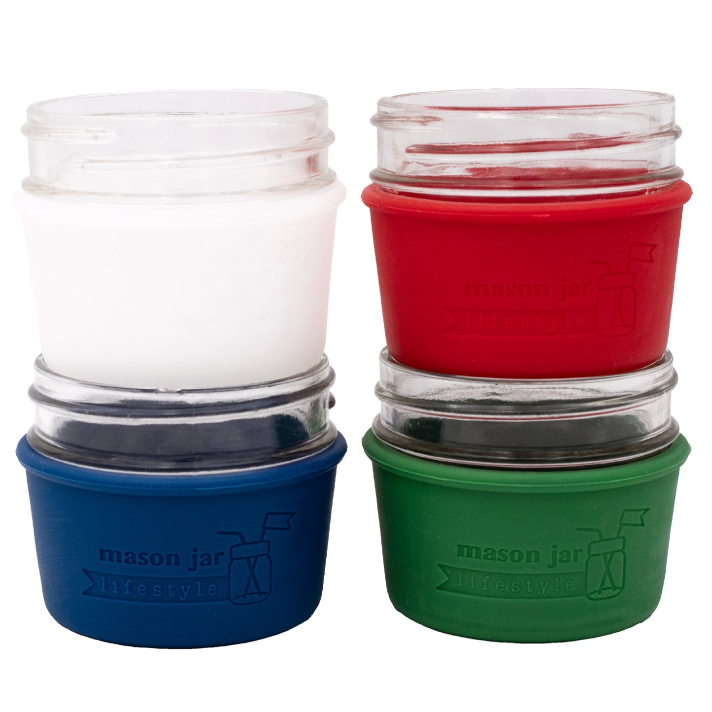 Silicone Sleeve for 4oz Mason Jars