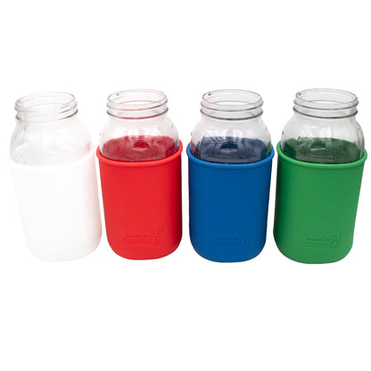 Silicone Sleeve for Half Gallon 64oz Mason Jars