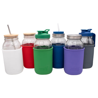 Silicone Sleeve for Half Gallon 64oz Mason Jars