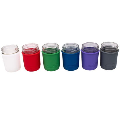 Silicone Sleeve for Regular Mouth Half Pint 8oz Mason Jars