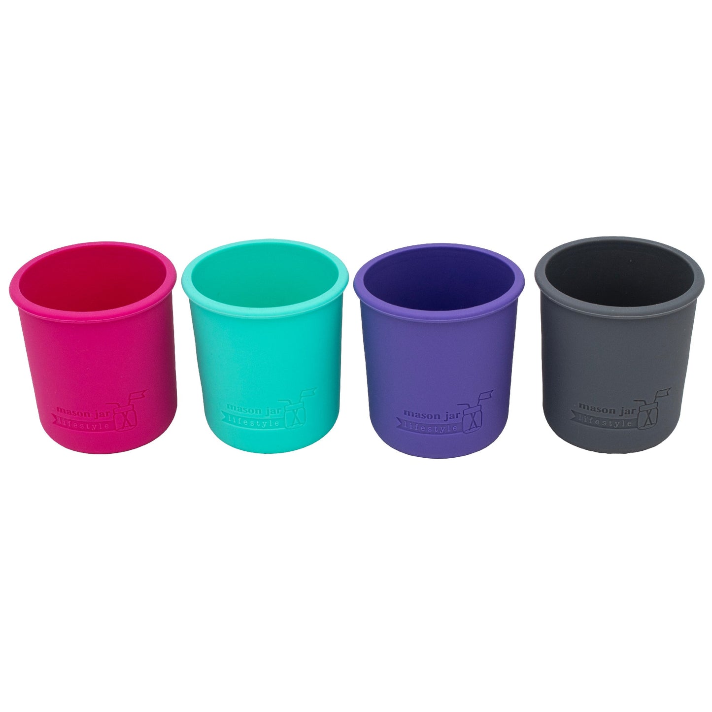 Silicone Sleeve for Regular Mouth Half Pint 8oz Mason Jars
