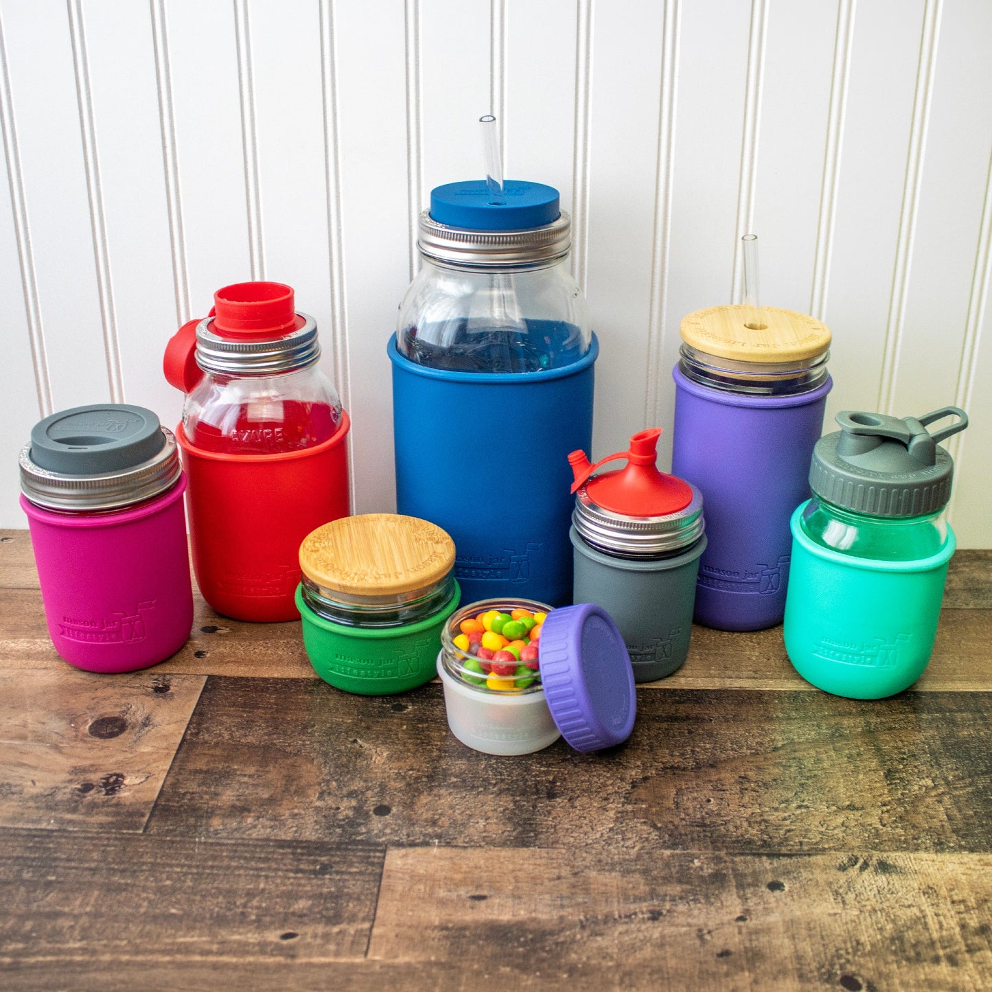 Silicone Sleeve for Quart 32oz Mason Jars