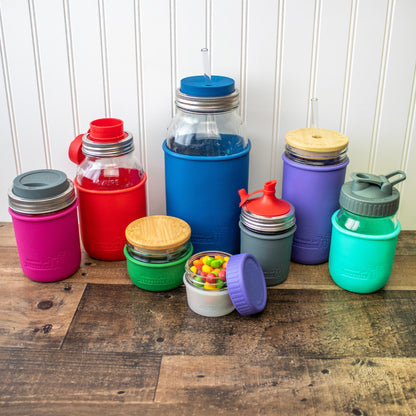 Silicone Sleeve for Quart 32oz Mason Jars