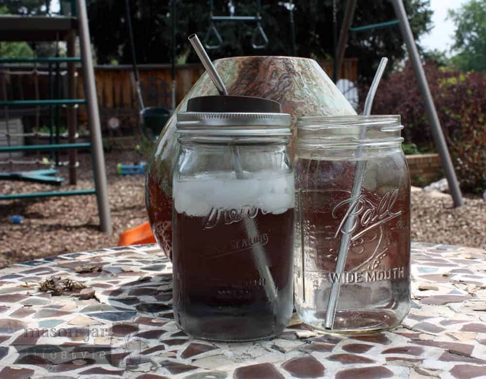 Long Thin Bent Stainless Steel Straws for Quart Mason Jars